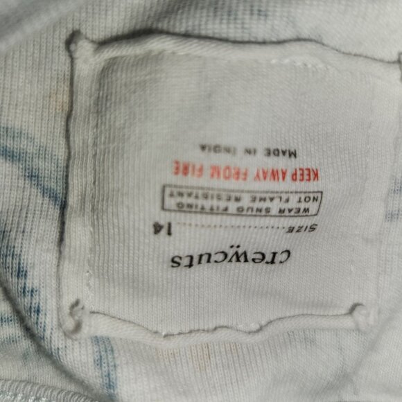 Crewcuts Girls 14 Blue Long Sleeve Dinosaur Print Pajama Set  4084 - Picture 4 of 7